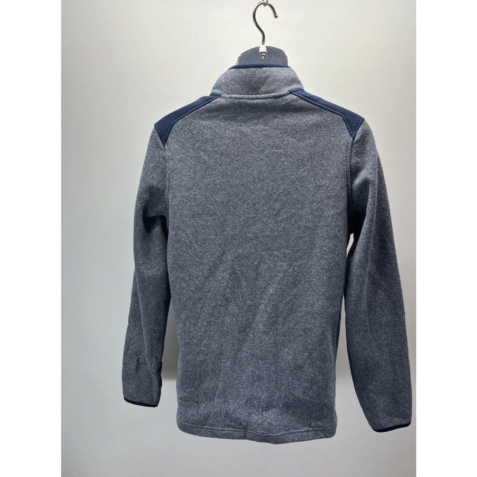 Under Armour Sweater Mens S Gray Fleece Long Sleeve 1/4 Zip Mock Neck Cold Gear