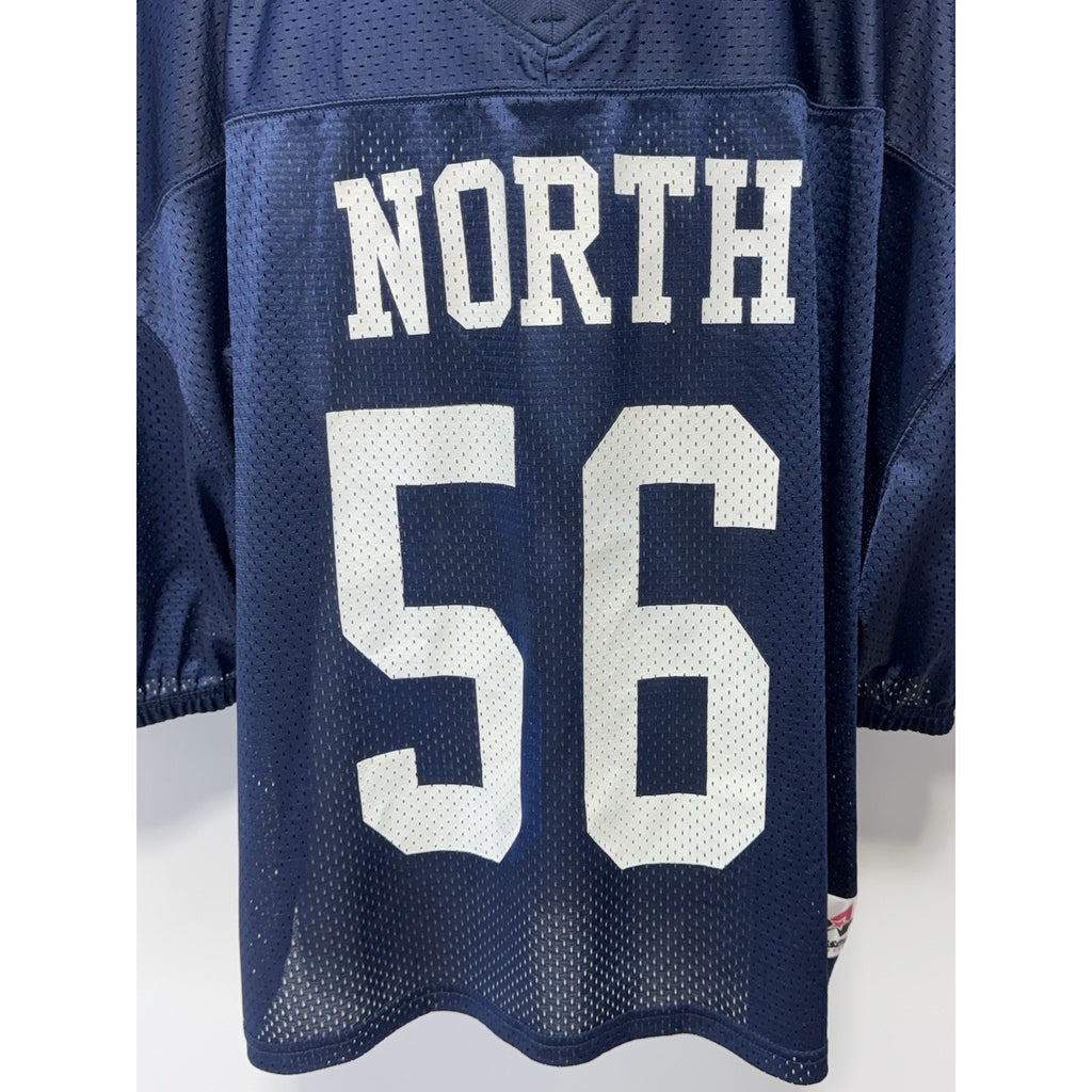 Alleson Athletic Mesh Football Practice Jersey Adult 2X/3X Navy/White North #56
