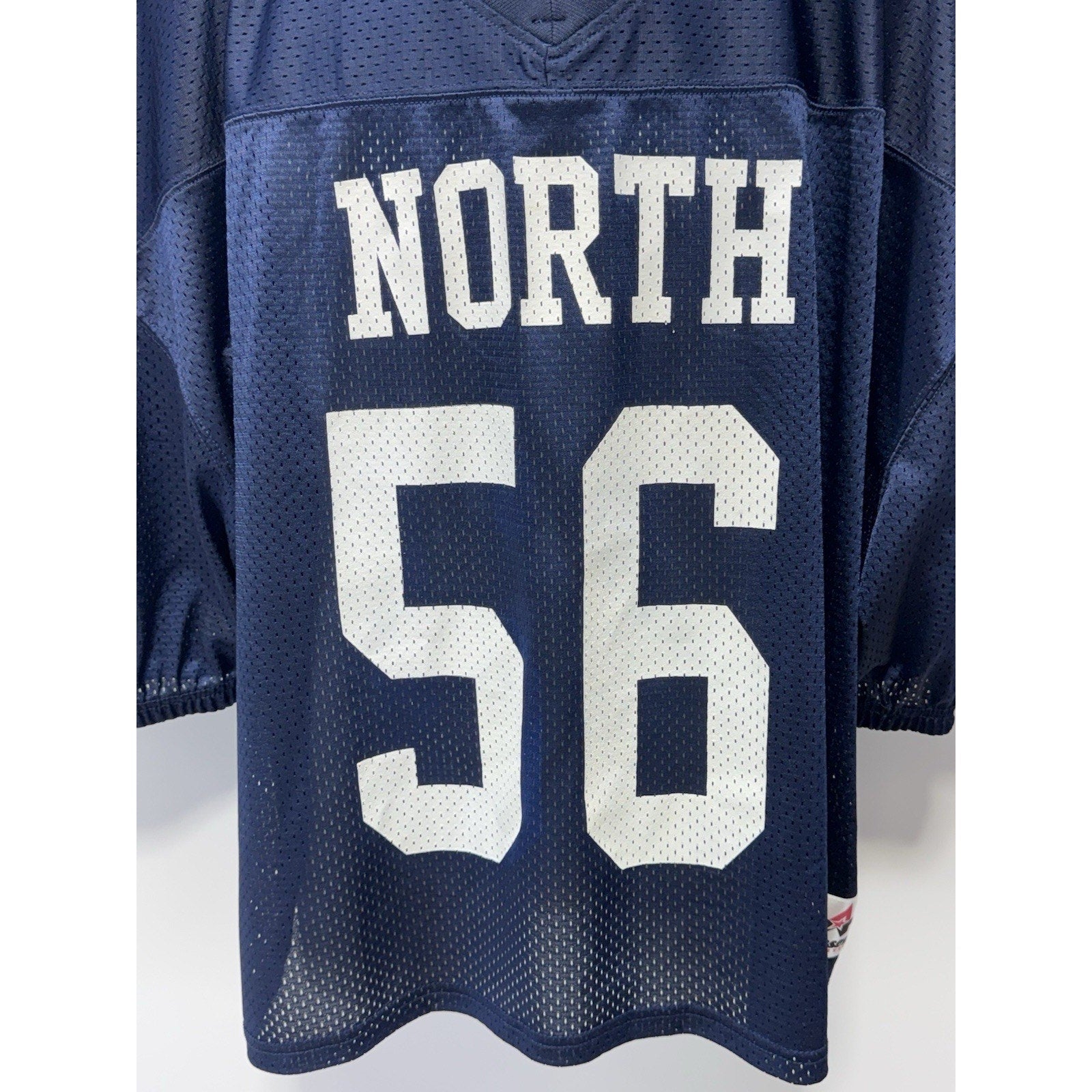 Alleson Athletic Mesh Football Practice Jersey Adult 2X/3X Navy/White North #56