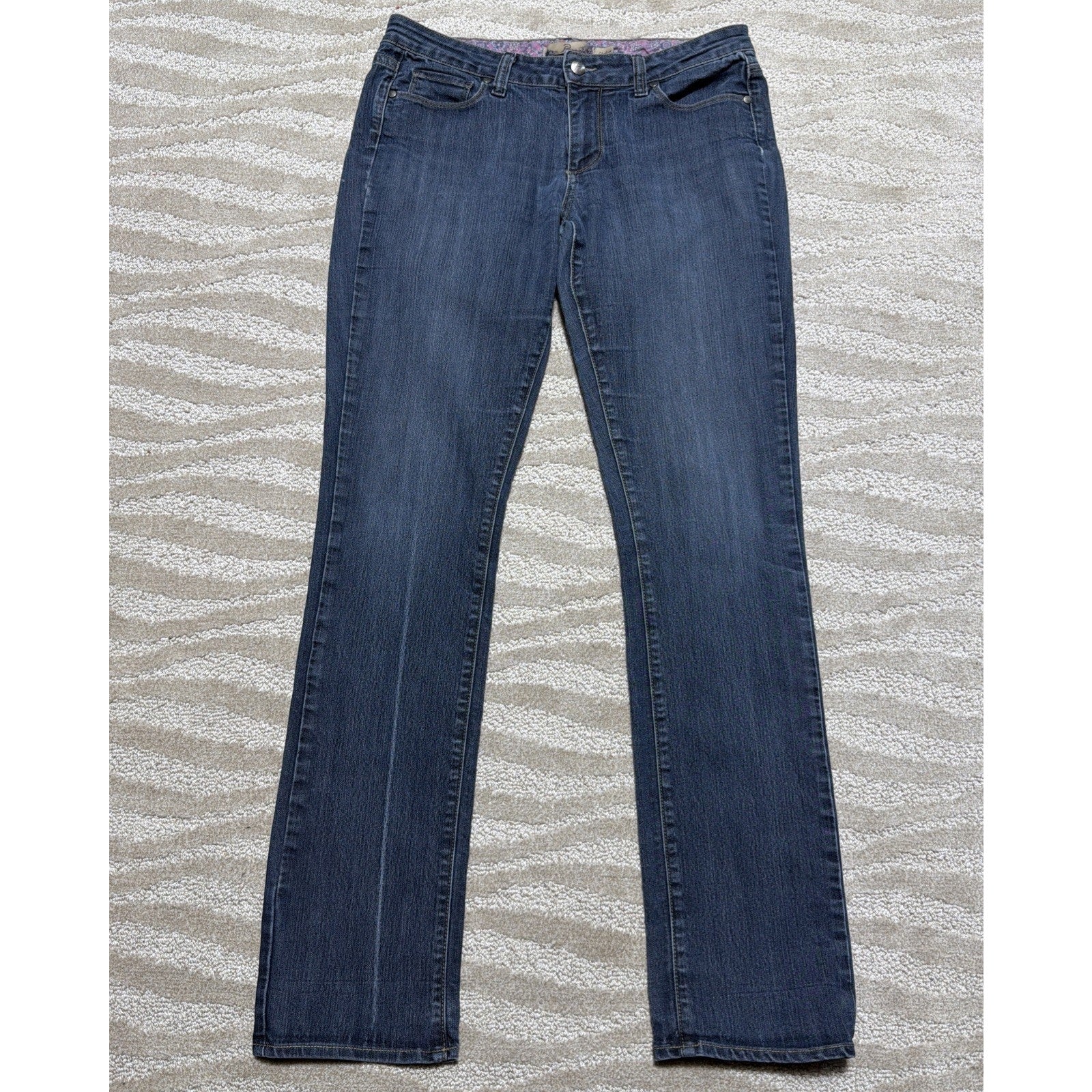 Paige Skyline Straight Y2K Jeans Blue Denim Pants Women’s Size 30x33 Stretch