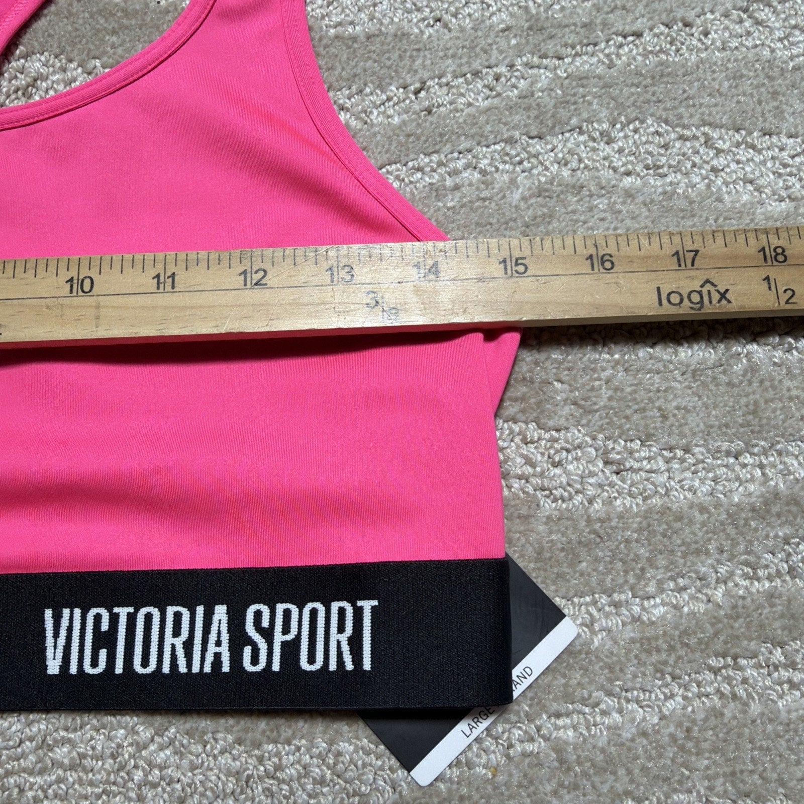 Victoria's Secret The Player VICTORIA SPORT Raceback Sport Bra Pink Size L NWT