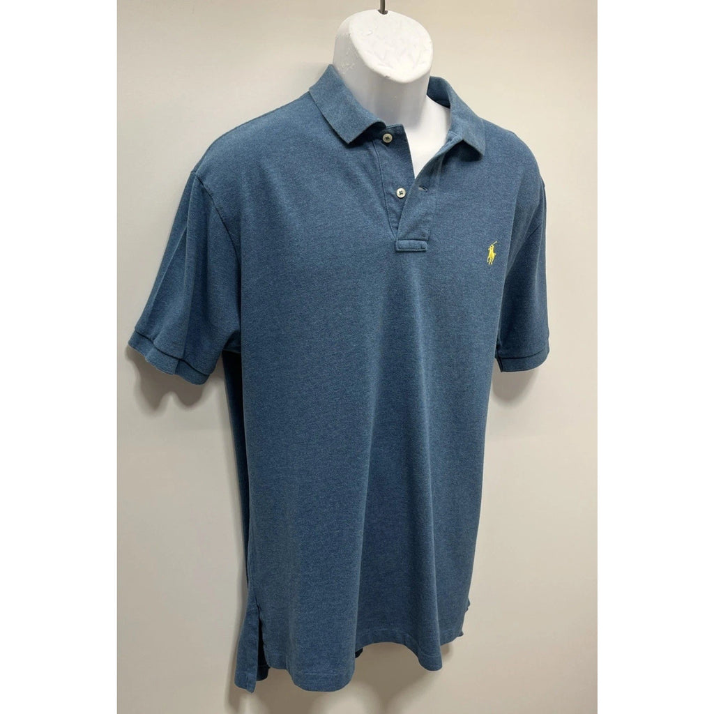 Polo Ralph Lauren Blue Custom Fit Short Sleeve Polo Mens Size XL