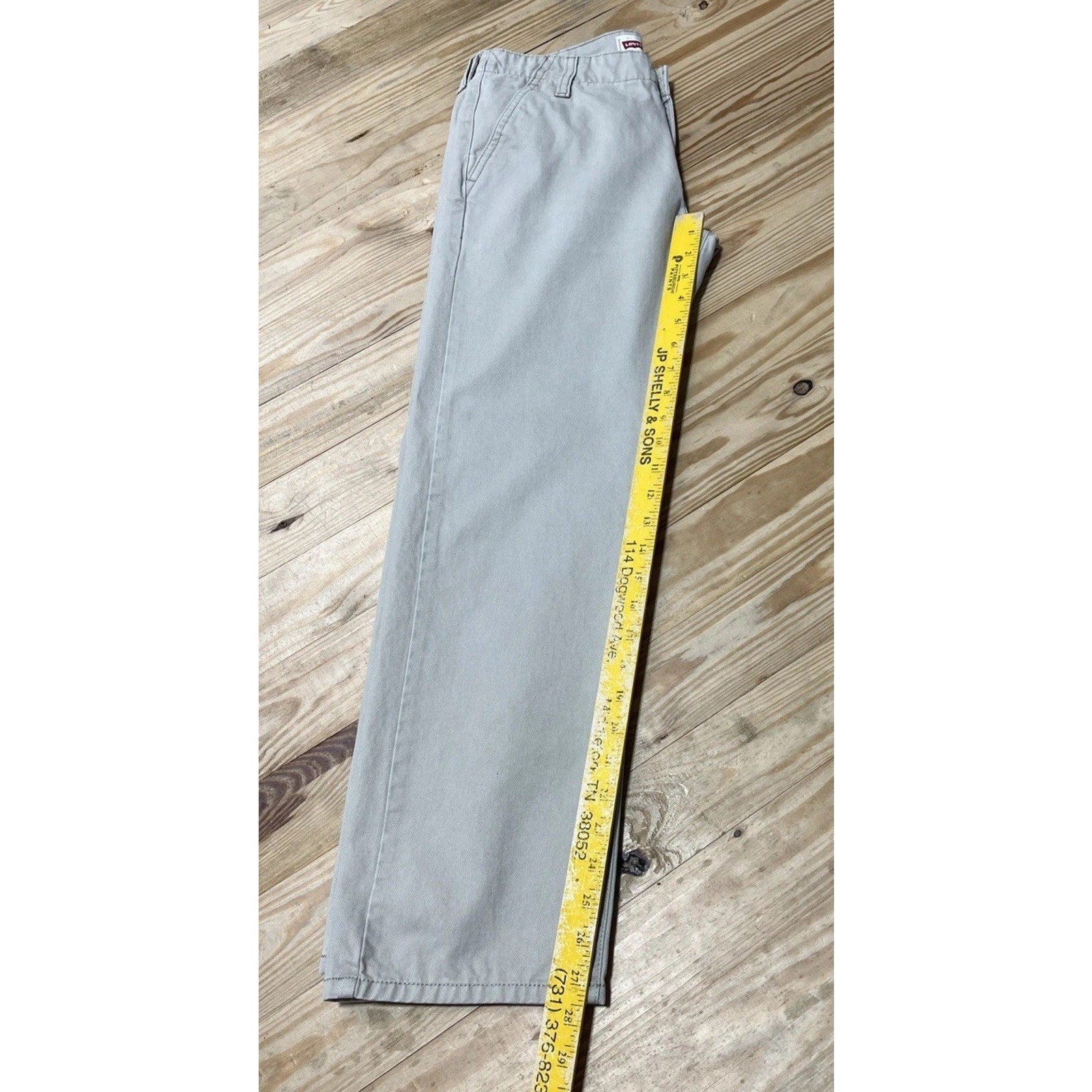 LEVI'S STRAIGHT STRETCH Twill CHINO PANTS - Men's 28x28 Red Tab