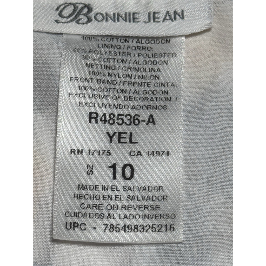 BONNIE JEAN FLORAL SUN DRESS WITH LACE TULLE SKIRT Sleeveless Girls Size 10