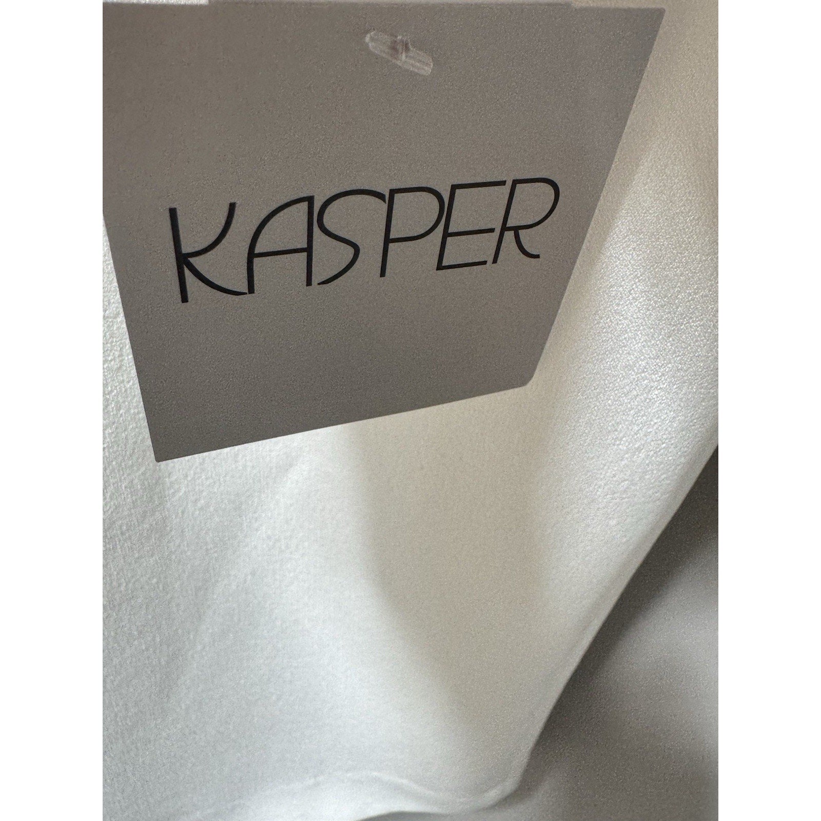 Kasper Women’s Size 18 White Black Trim 2 Pc Skirt Suit Career Office Formal New