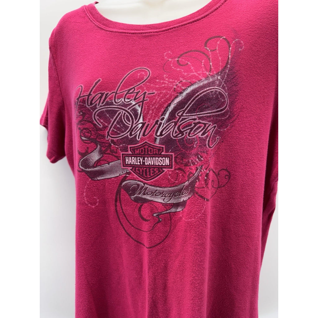 Eagle HARLEY DAVIDSON WOMEN'S SIZE 1X PINK T-SHIRT SHORT SLEEVE Lafayette, IN