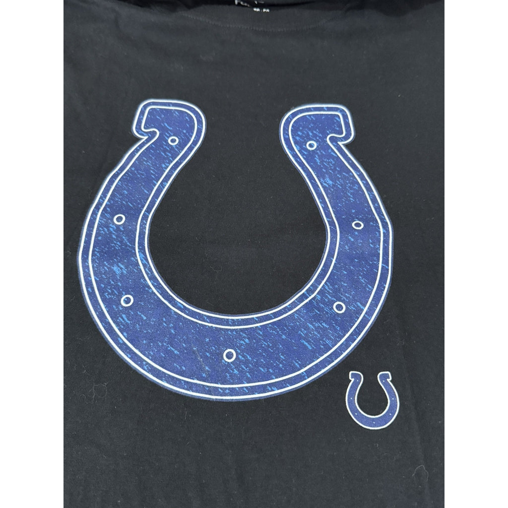 Indianapolis Colts Men’s XL Distressed Screened "COLTS LOGO" T-shirt Black