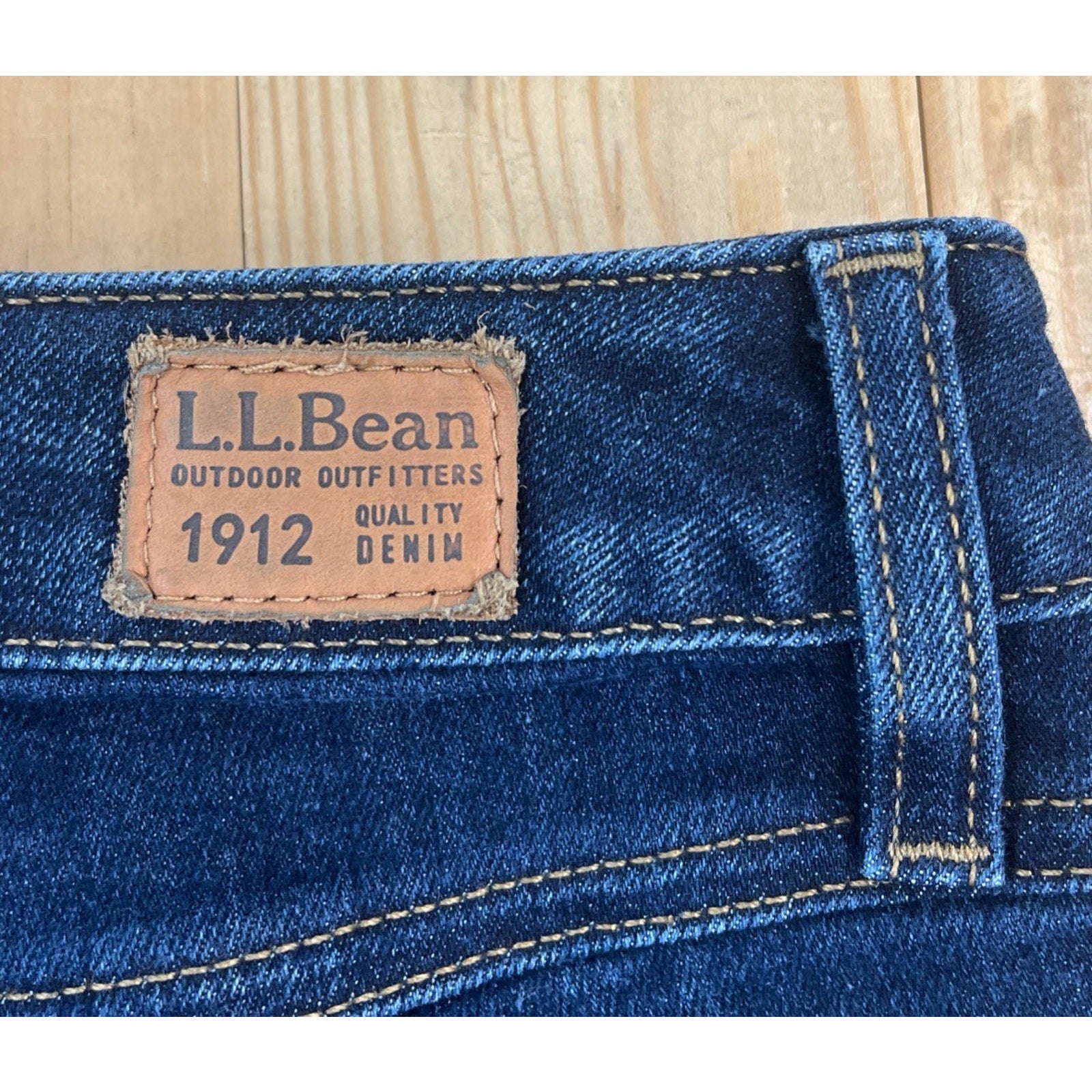 L.L. Bean BeanFlex Skinny Leg Jeans Favorite Fit Women Size 12 Reg