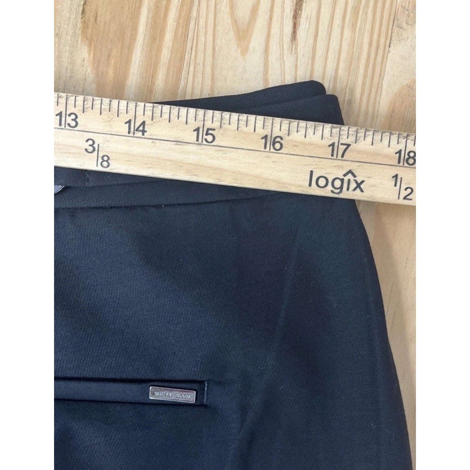 White House Black Market Pants 12 Pedal Pusher Straight Crop Hi Rise NWT Black