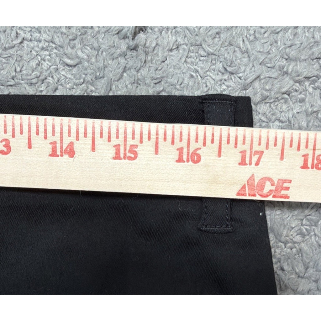 Zac & Rachel Dress Pants Women Sz 10 Black Stretch Belted Straight Slim Legs NWT