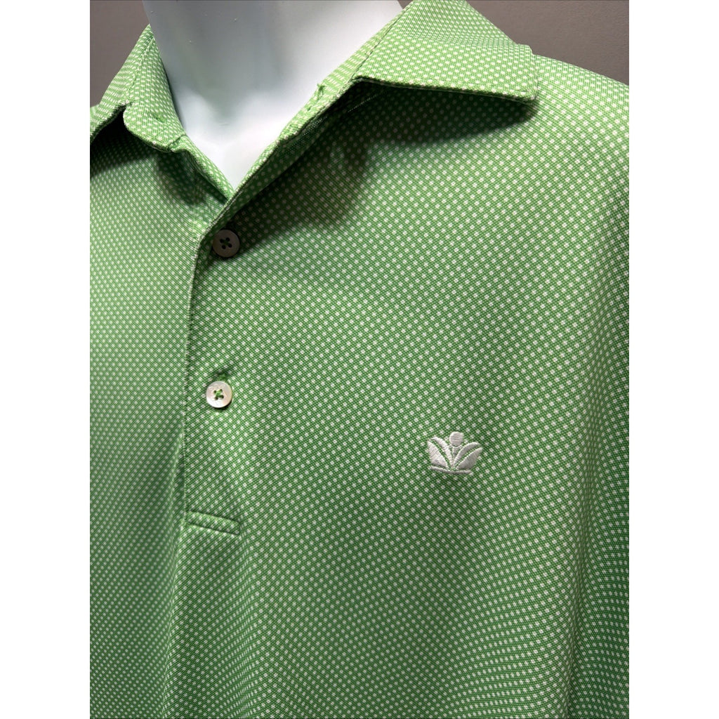 Turtleson Polo Shirt Mens XL Green Tour Performance Golf Short Sleeve Stretch