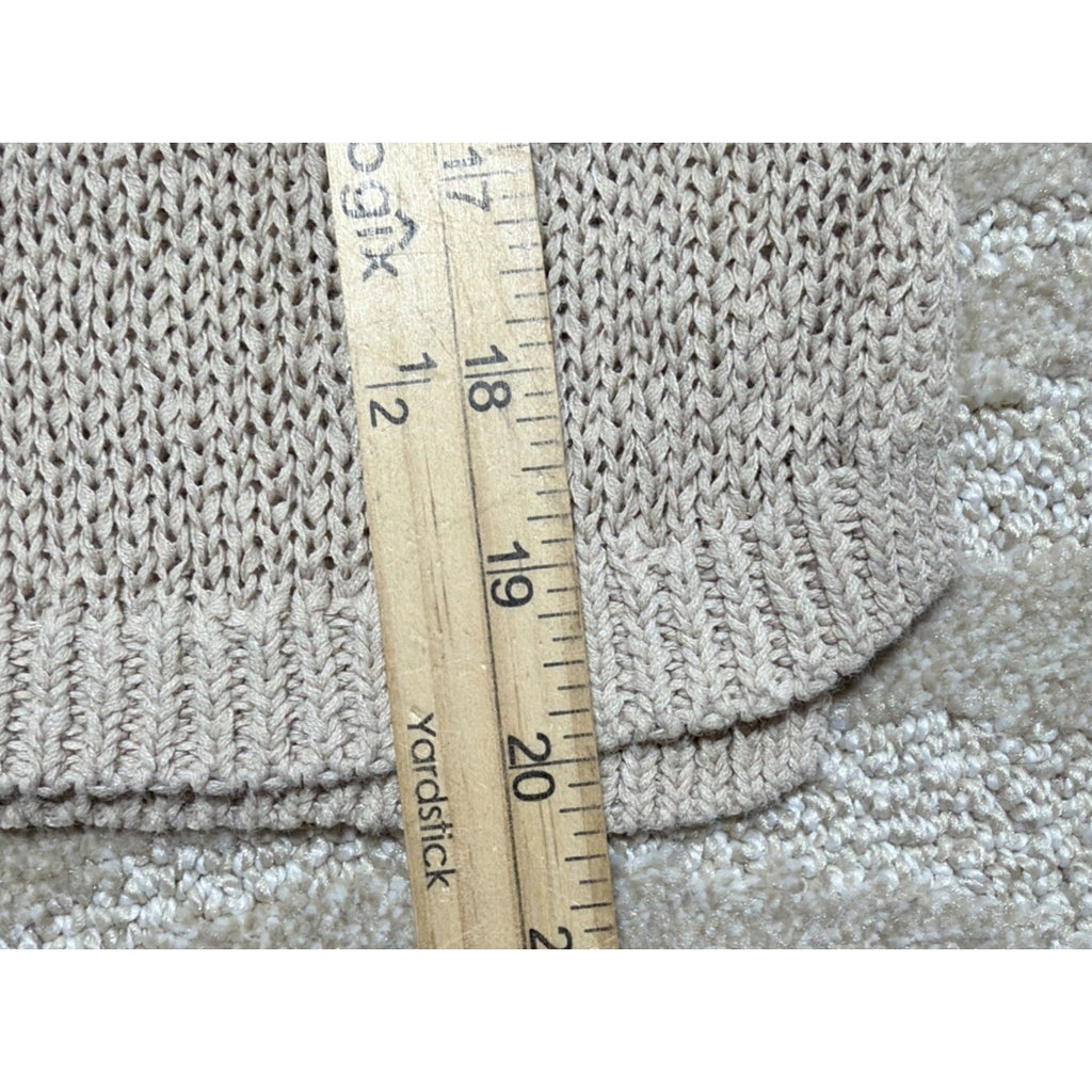Loft Ann Taylor Sweater Women XSP Long Sleeve tan beige pullover Lightweight