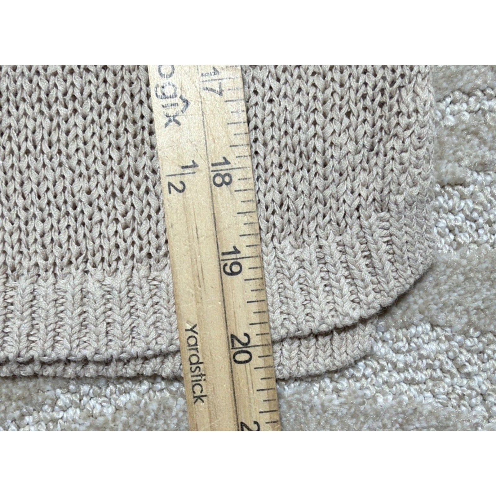 Loft Ann Taylor Sweater Women XSP Long Sleeve tan beige pullover Lightweight