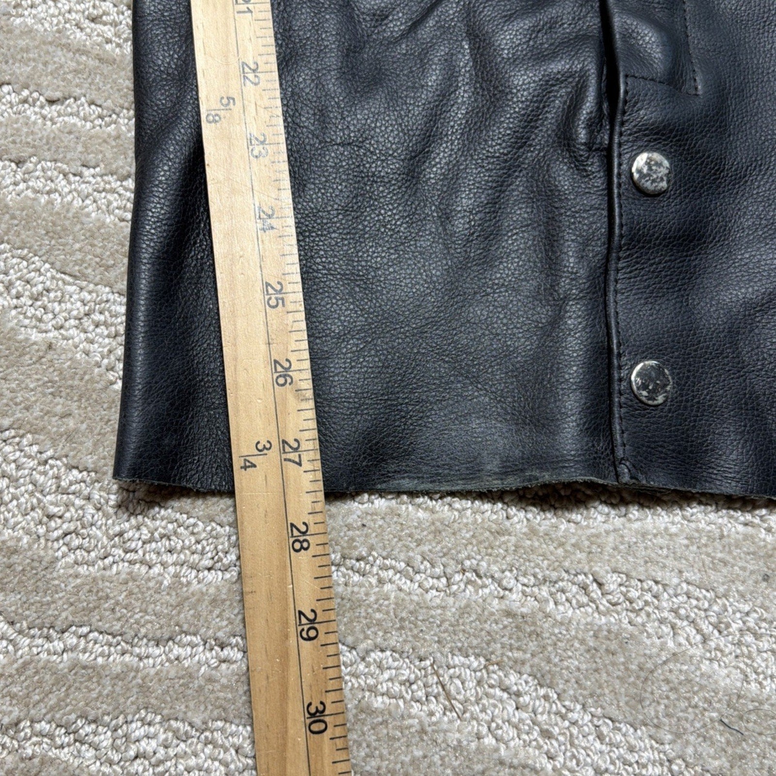 River Road Biker Pants 2XL Black Leather Riding Motorcycle Chaps Unisex