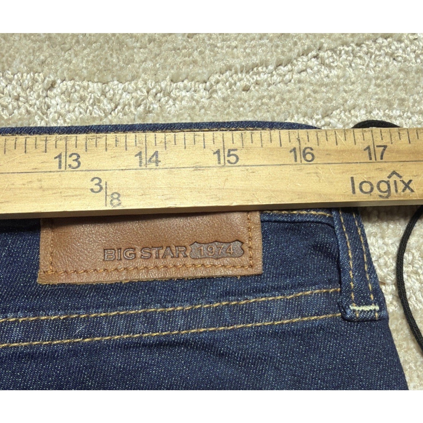 Big Star Remy Low Rise Fit Women's Blue Jeans Denim 32S Stretch Sz 32x30 NWT Y2K