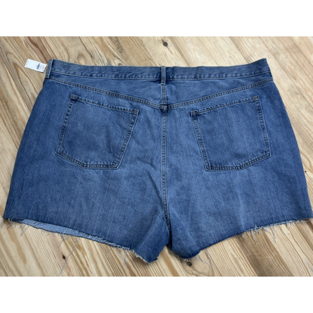 NWT Old Navy Sky Hi High Rise Shorts Womens Size 30 Black Button Fly Denim