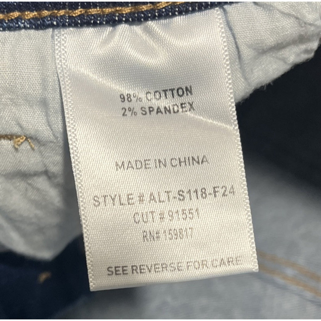 altar'd state button front skinny jeans size 29x27 stretch raw hem