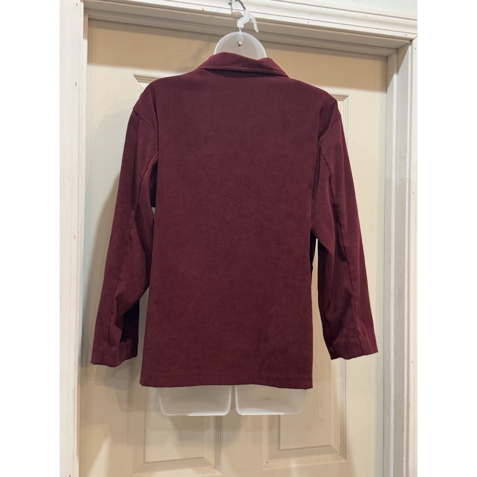 Teddi Vintage Jacket Size Medium Women's Maroon Floral