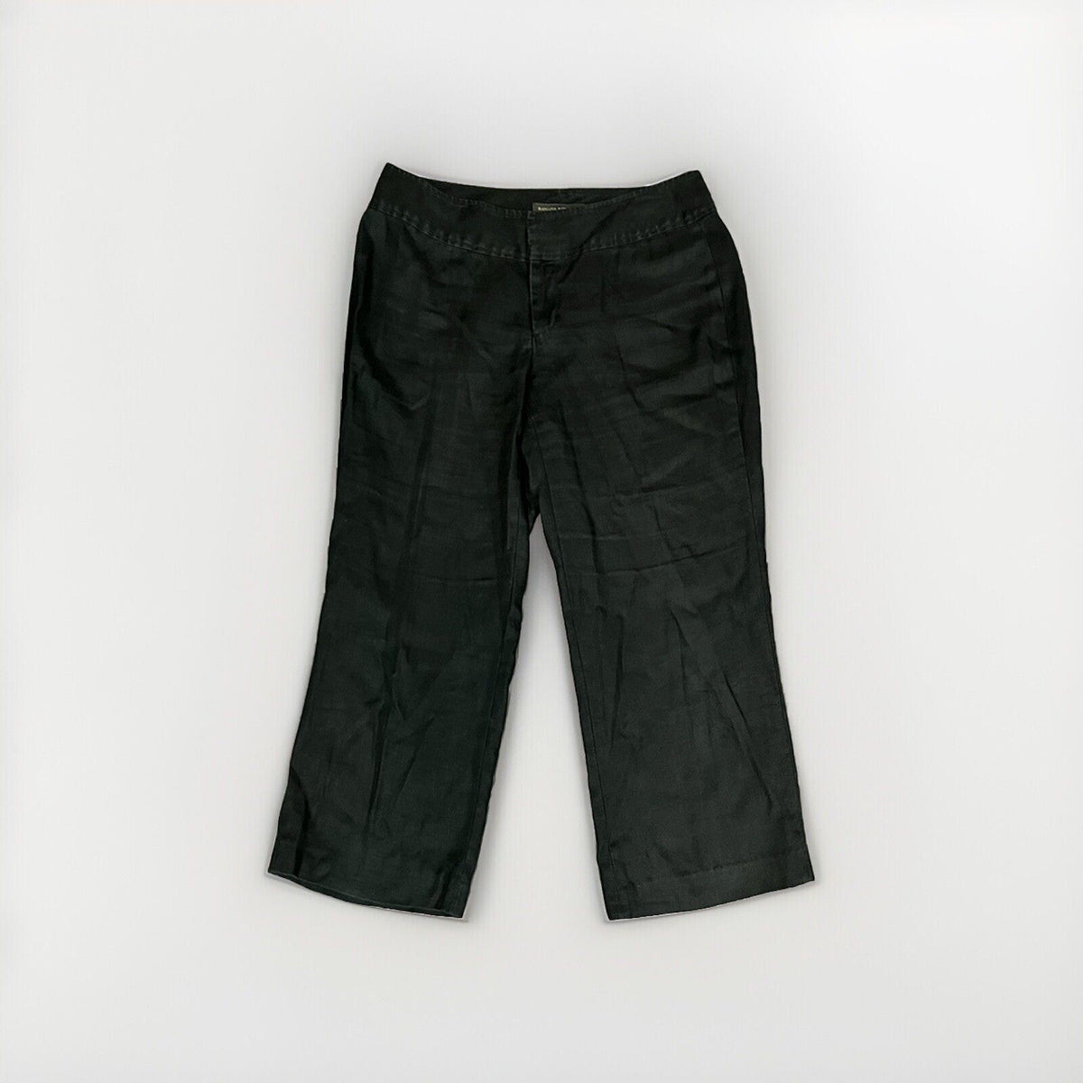 Banana Republic Factory Ryan Fit Cropped Black Pants Medium Rise Women's Size 10