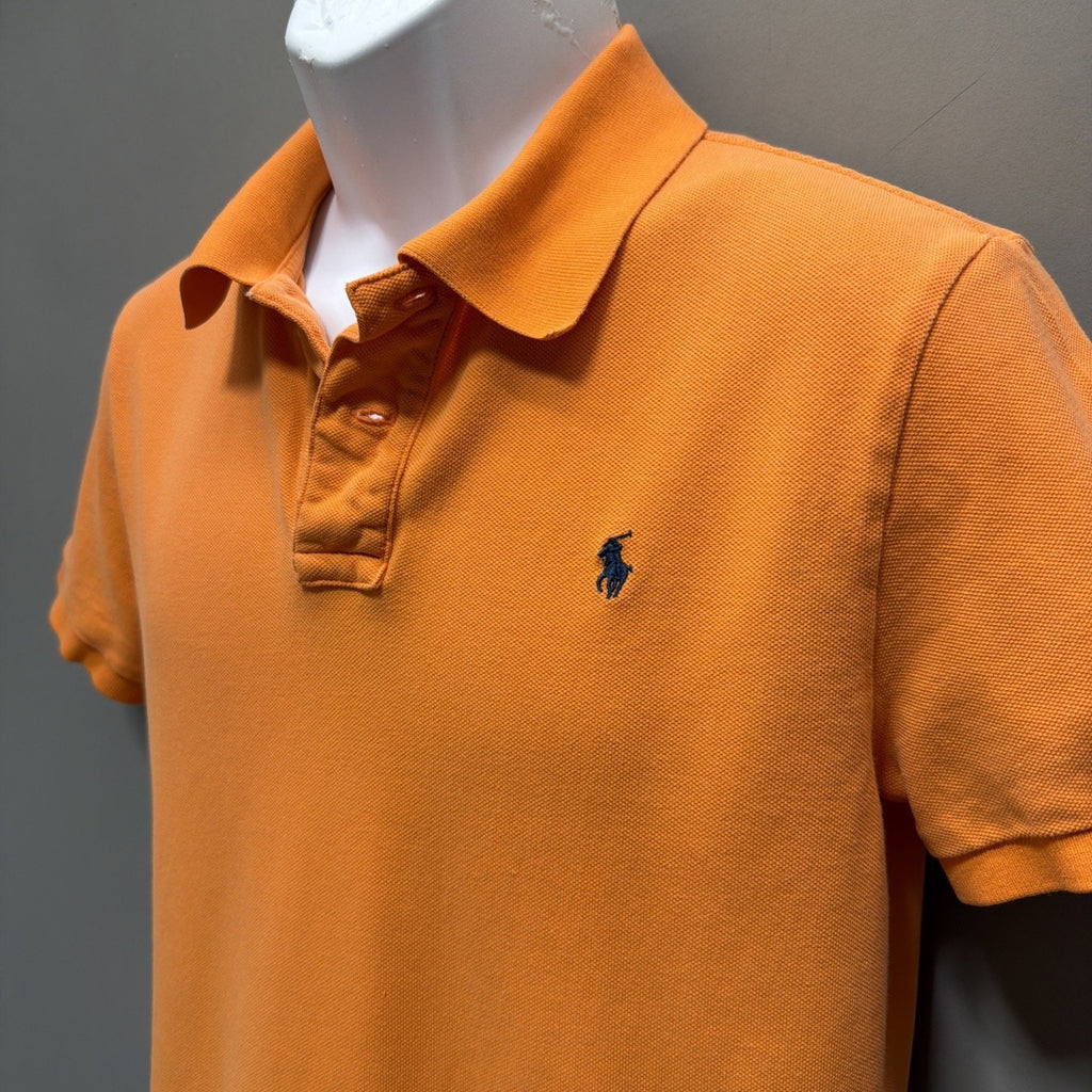 Polo Ralph Lauren 100% Cotton Short Sleeve Orange Polo Shirt Size XL (18-20)