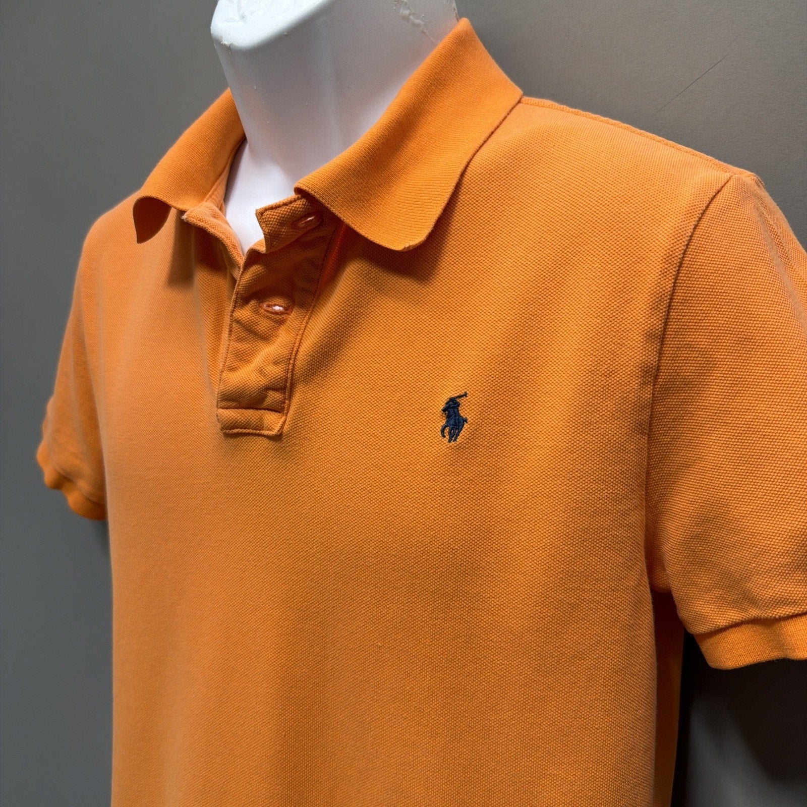 Polo Ralph Lauren 100% Cotton Short Sleeve Orange Polo Shirt Size XL (18-20)