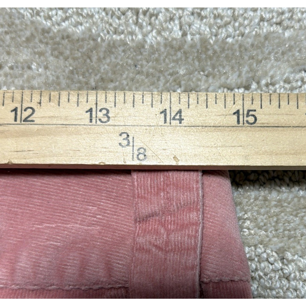 Coast 2 Coast Women Corduroy High Rise Wide Leg Flare Cropped Pants Pink Size 6