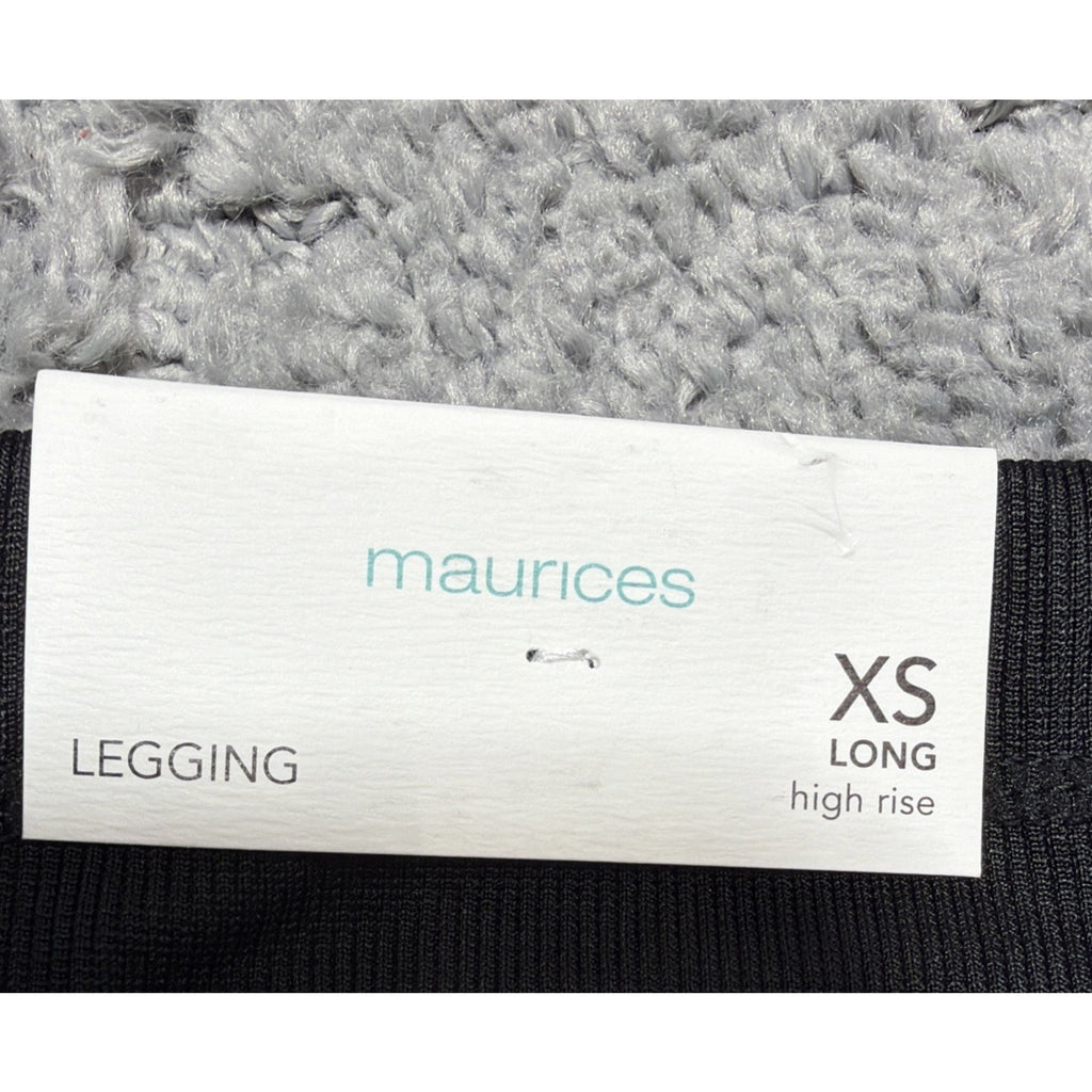 Maurices Drawstring Leggings Pockets Womens XS Long High Rise Fleece Lined 28”