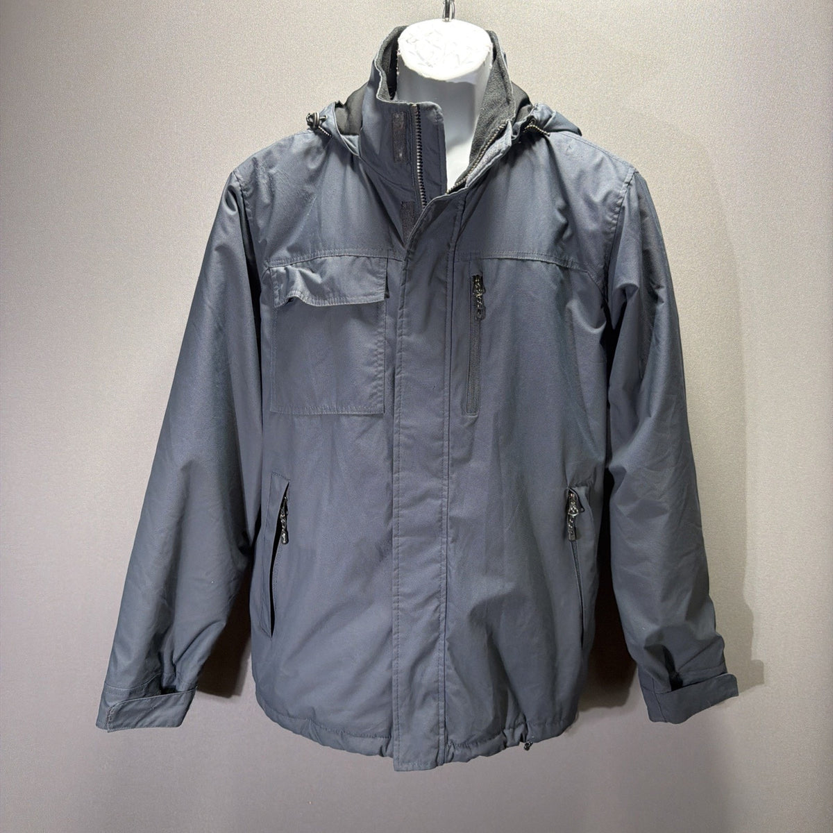Swiss Tech Men's S Full Zip Green Soft Shell Jacket Waterproof Insulated