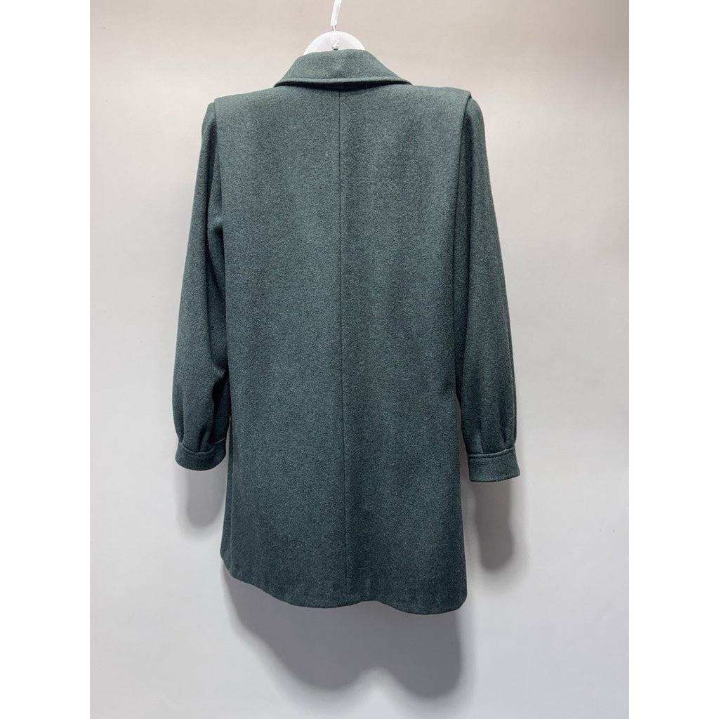 Vintage Donnybrook Wool Coat Green Oversized Blazer USA Gold Button