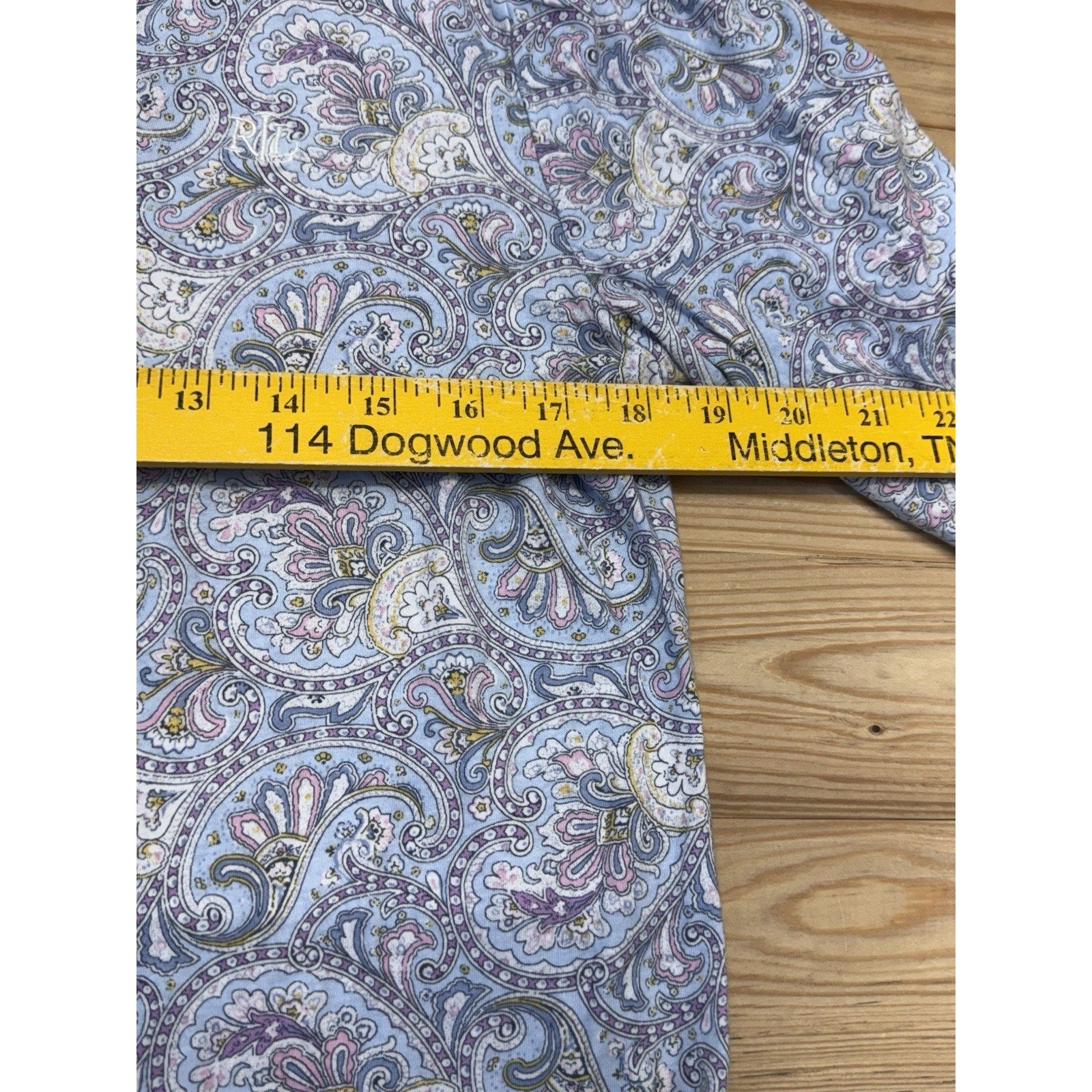 Ralph Lauren Nightgown Sleep Shirt Paisley Button Up Logo Women’s M