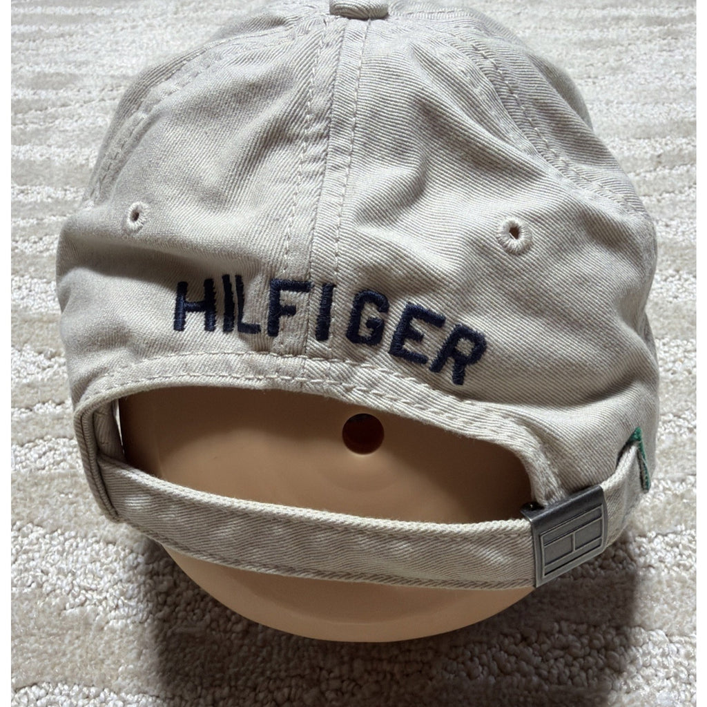 Tommy Hilfiger Men's Beige Baseball Cap Embroidered LOGO One Size