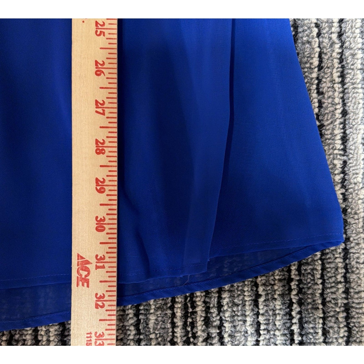 Express summer royal blue Lined Mini Baby Doll dress Size Small