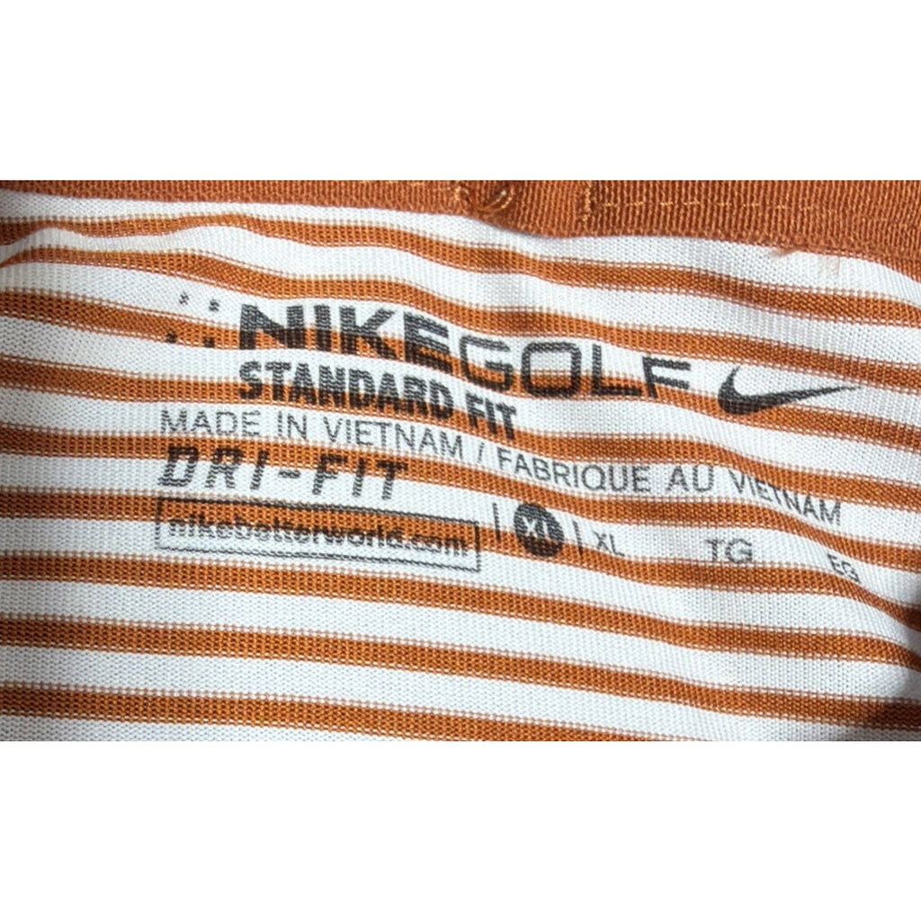 Nike Golf Polo Dri Fit Striped Athletic Golf Shirt Mens XL Memphis Golf Classic