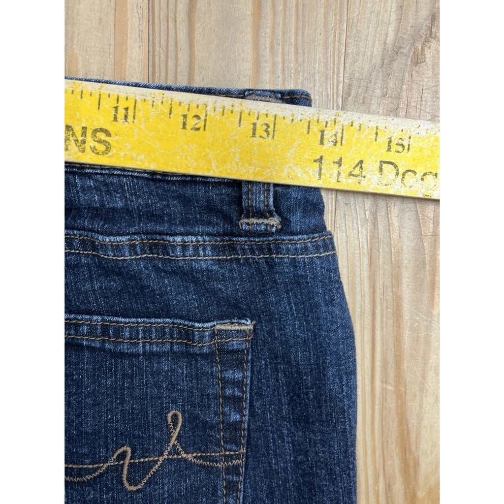Women's 10 Average St John's Bay Bootcut Secretly Slender Jeans Stretch Denim