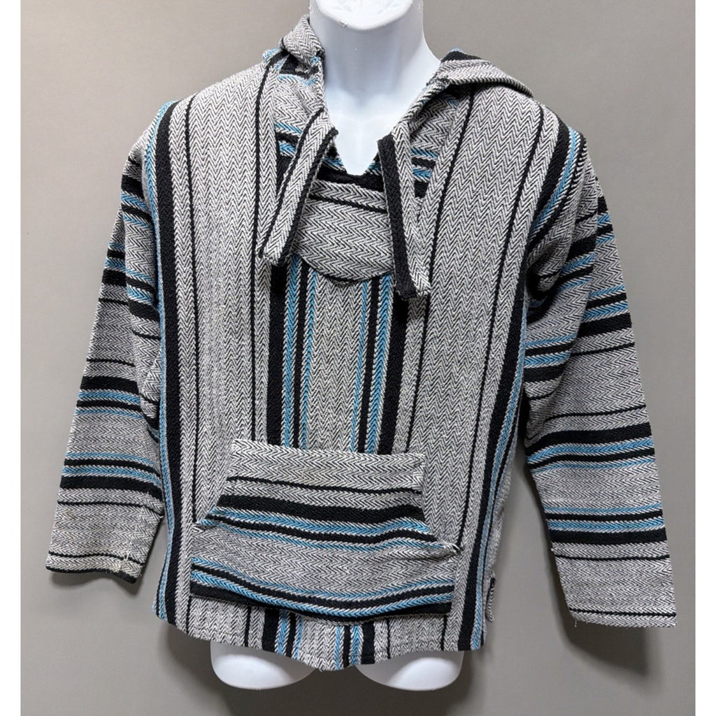 Miguel Geraldo Mexican Blanket Baja Hoodie Surf Pullover Surfer Mens Sz Medium