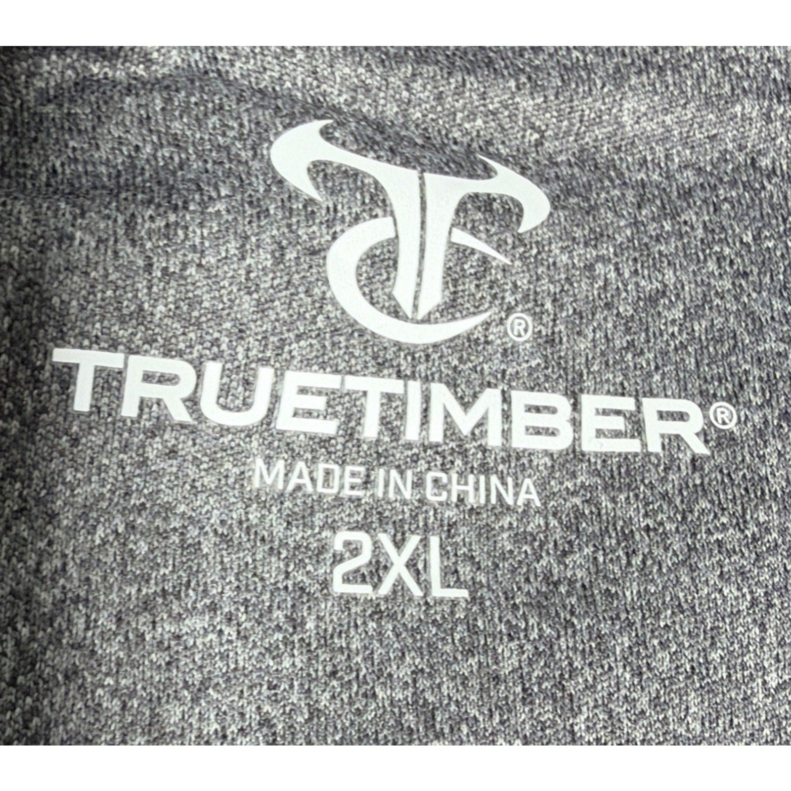 True Timber Bass Pro Shops Members Only Polo, Mens Size 2XL - Heather Black New