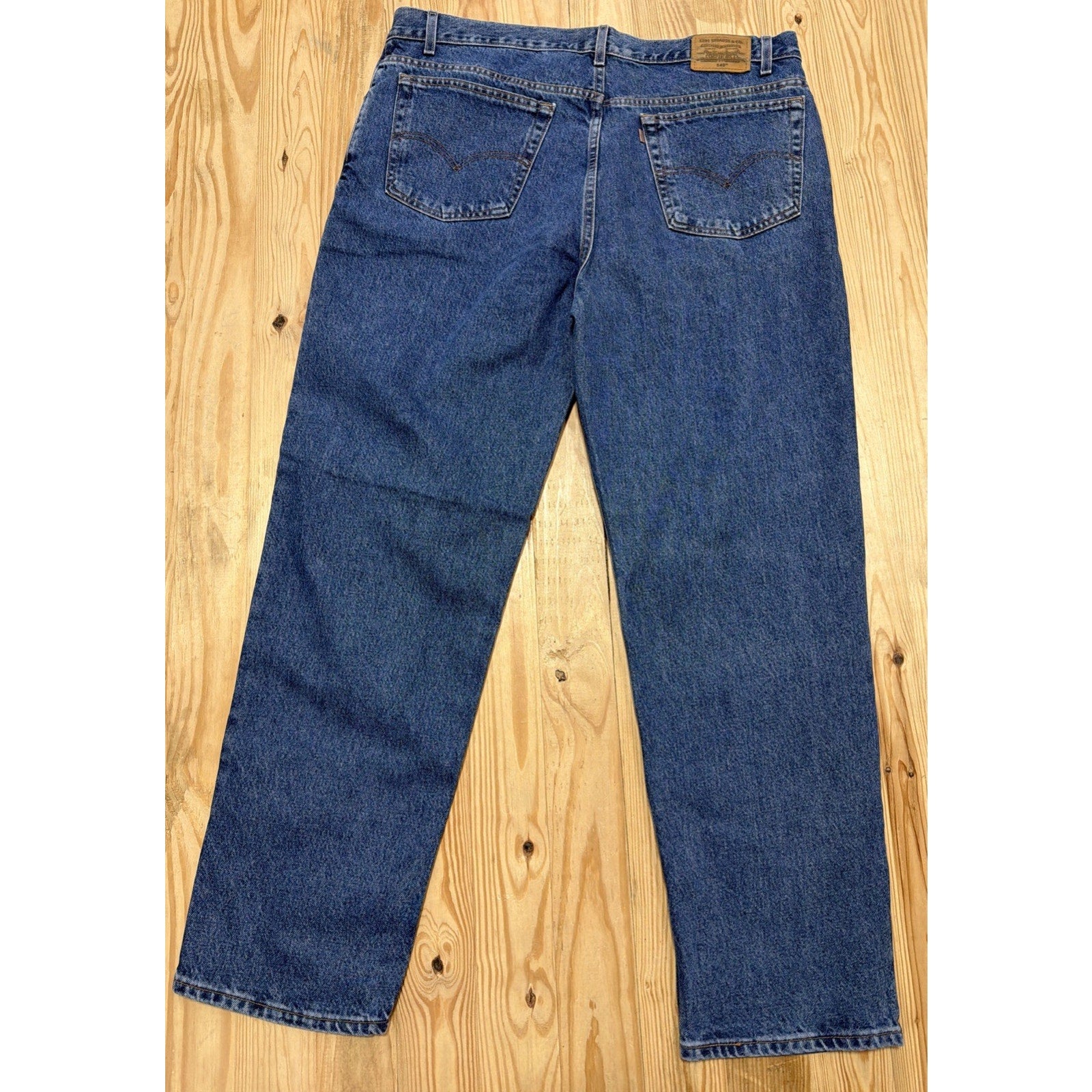 Vintage 1990’s Levis Jeans Premium 540 Relaxed Fit Orange Tab Size 42x32
