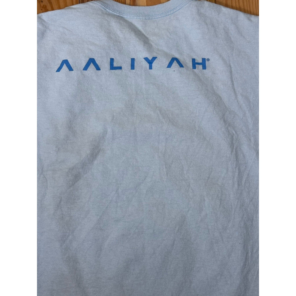 Aaliyah Light Blue Unisex Band T-Shirt Size Large By Aaliyah Brand