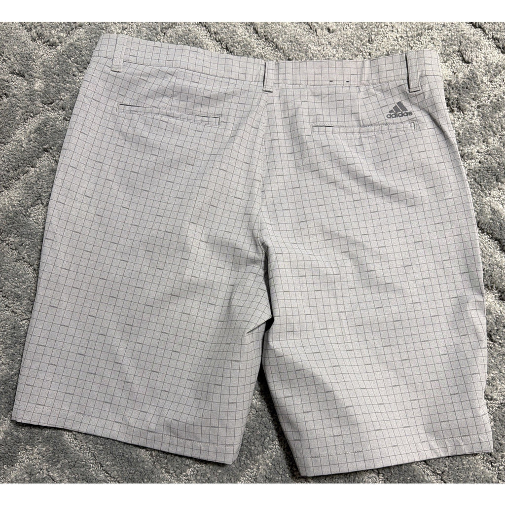 Adidas Ultimate 365 Stretch Grid Print All Over Golf Shorts Mens Size 38 New