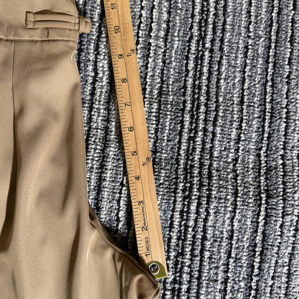 EllaEase Women’s XXS Petite Khaki High Rise Straight Leg Pants Pockets Stretch