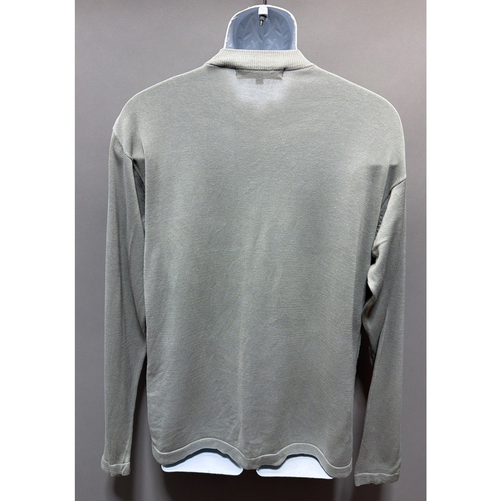 Bachrach Silk Hineck Pullover Sweater Green Men’s Large Preppy Casual