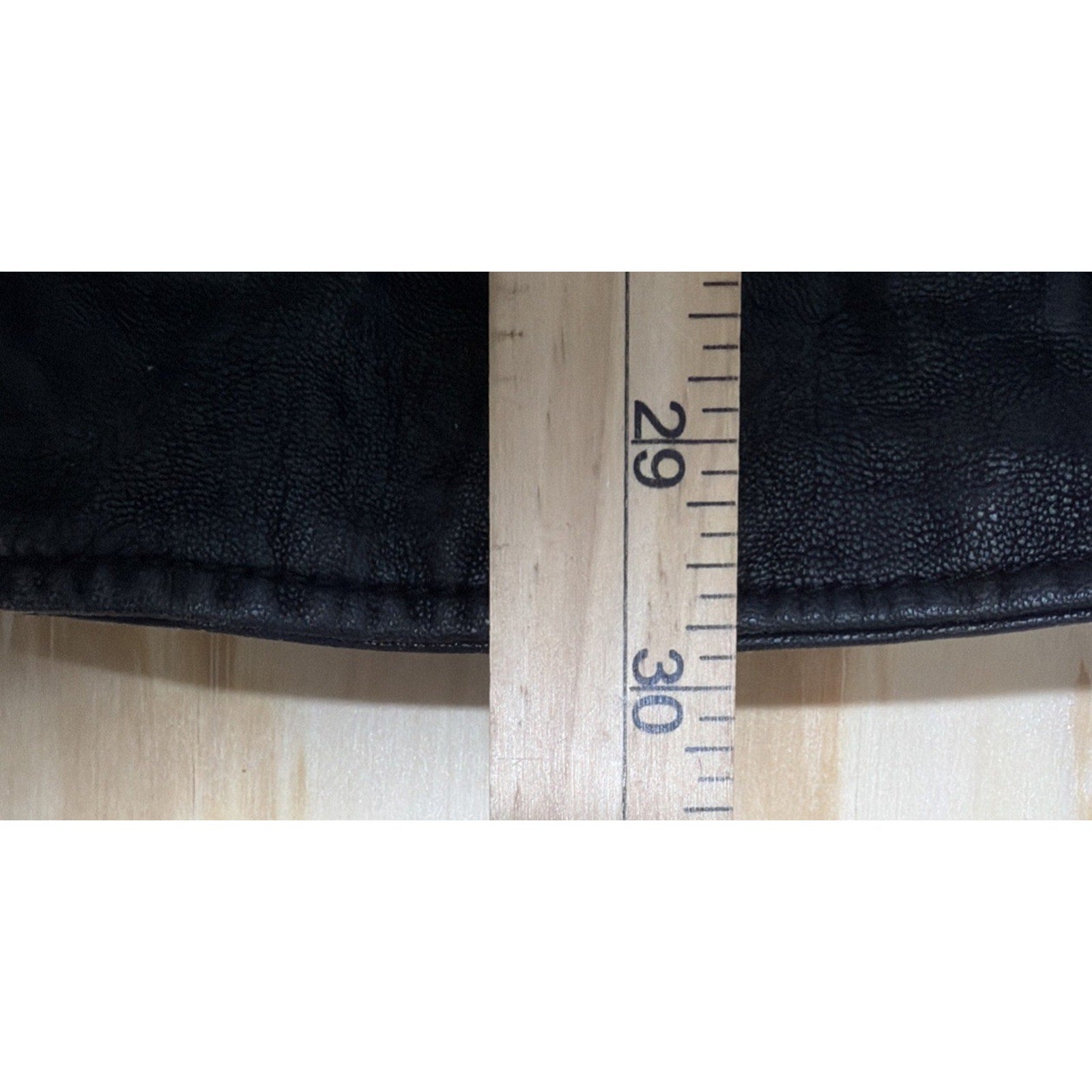 Vintage Y2K Buckle •Black• Athletic Fit Faux Leather Distressed Jacket Mens L