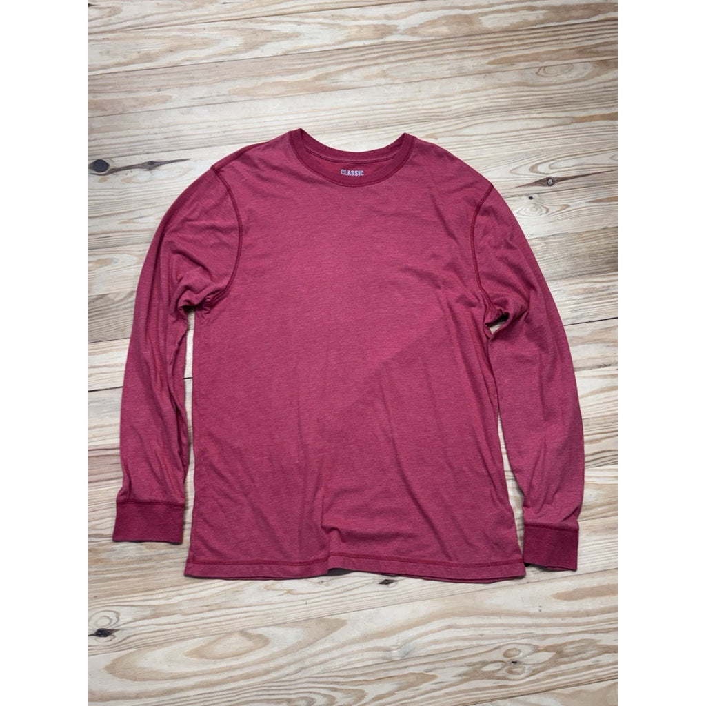 Long Sleeve Shirt Old Navy Red Classic Soft Washed Long Sleeve T-Shirt Men’s XL