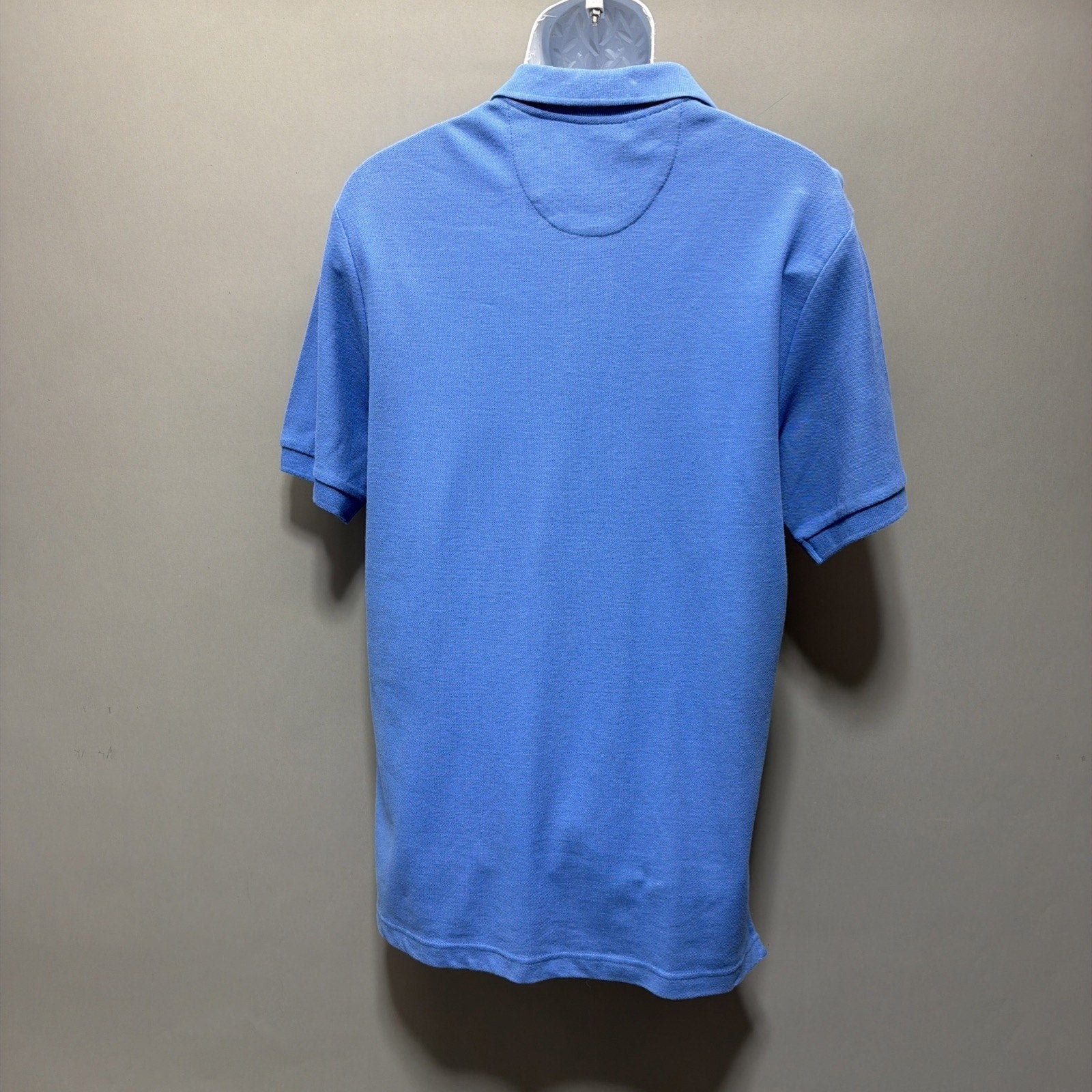 CHAPS Mens Size M Blue Pique Polo Shirt Short Sleeve Cotton Preppy Casual NWT