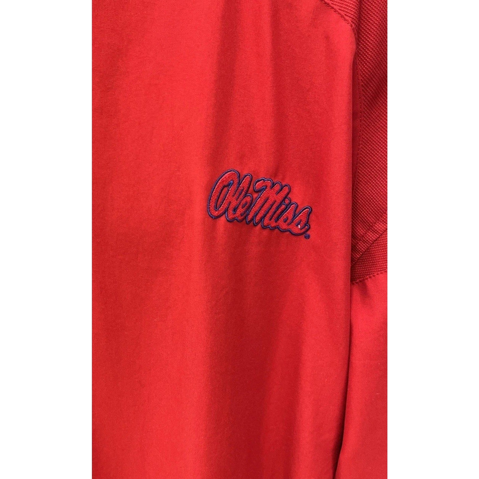 Vtg Russell Athletic Ole Miss University Official Team Issue Pullover Jacket XL