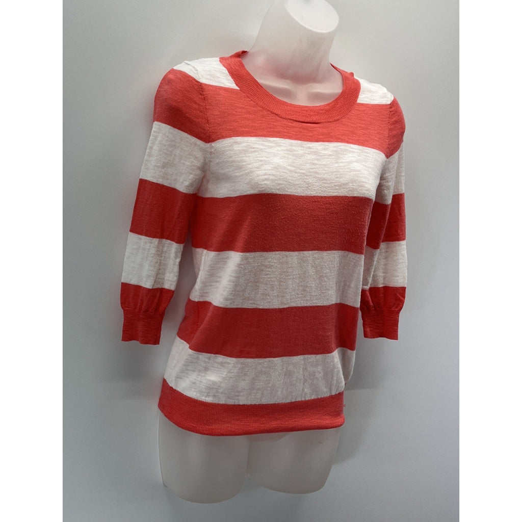 J Crew Women’s 3/4 Sleeve Striped Sweater Size XXS