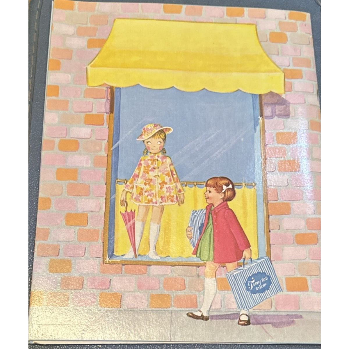 Vintage 1969 Whitman Tiny Tot Shop Paper Dolls Kathy Lawrence UNCUT Complete