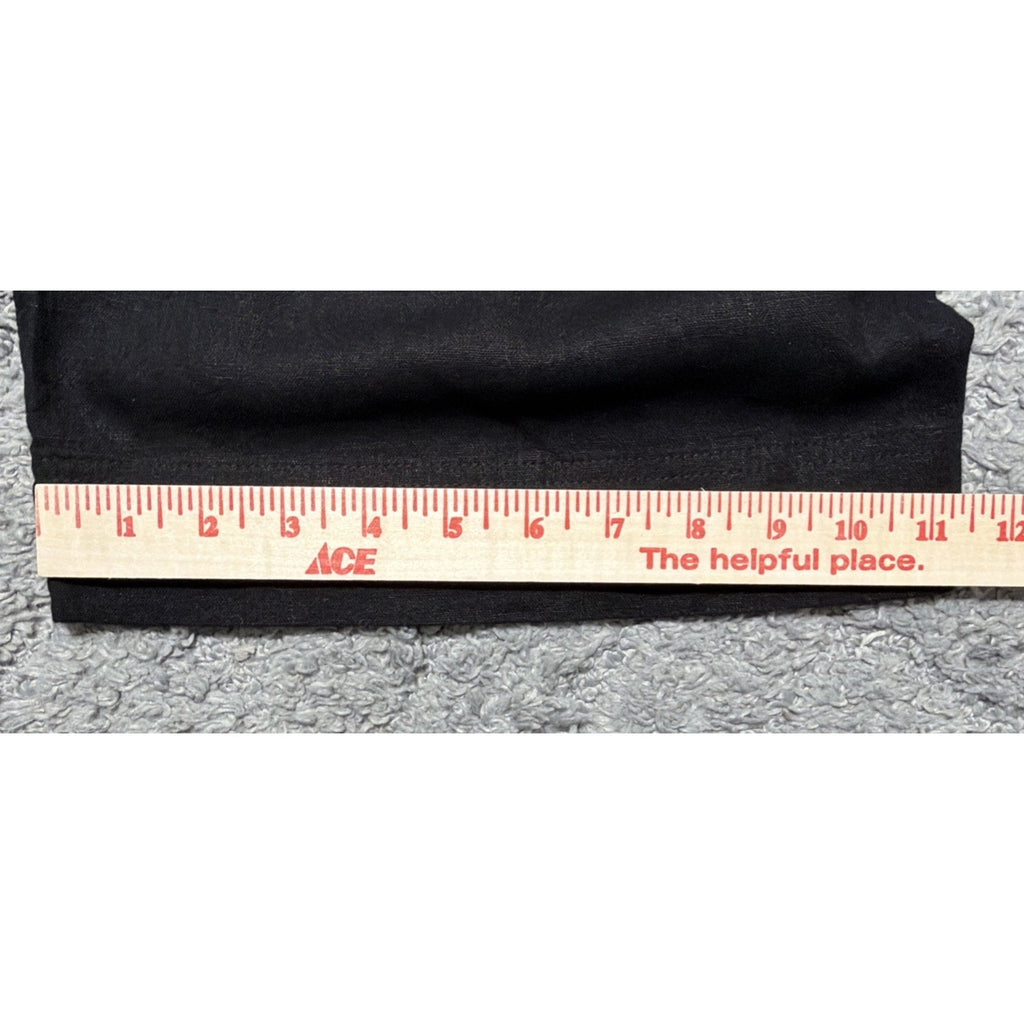 New Old Navy High R Wide Leg Pants Womens XL Black Linen Blend Comfort Waistband