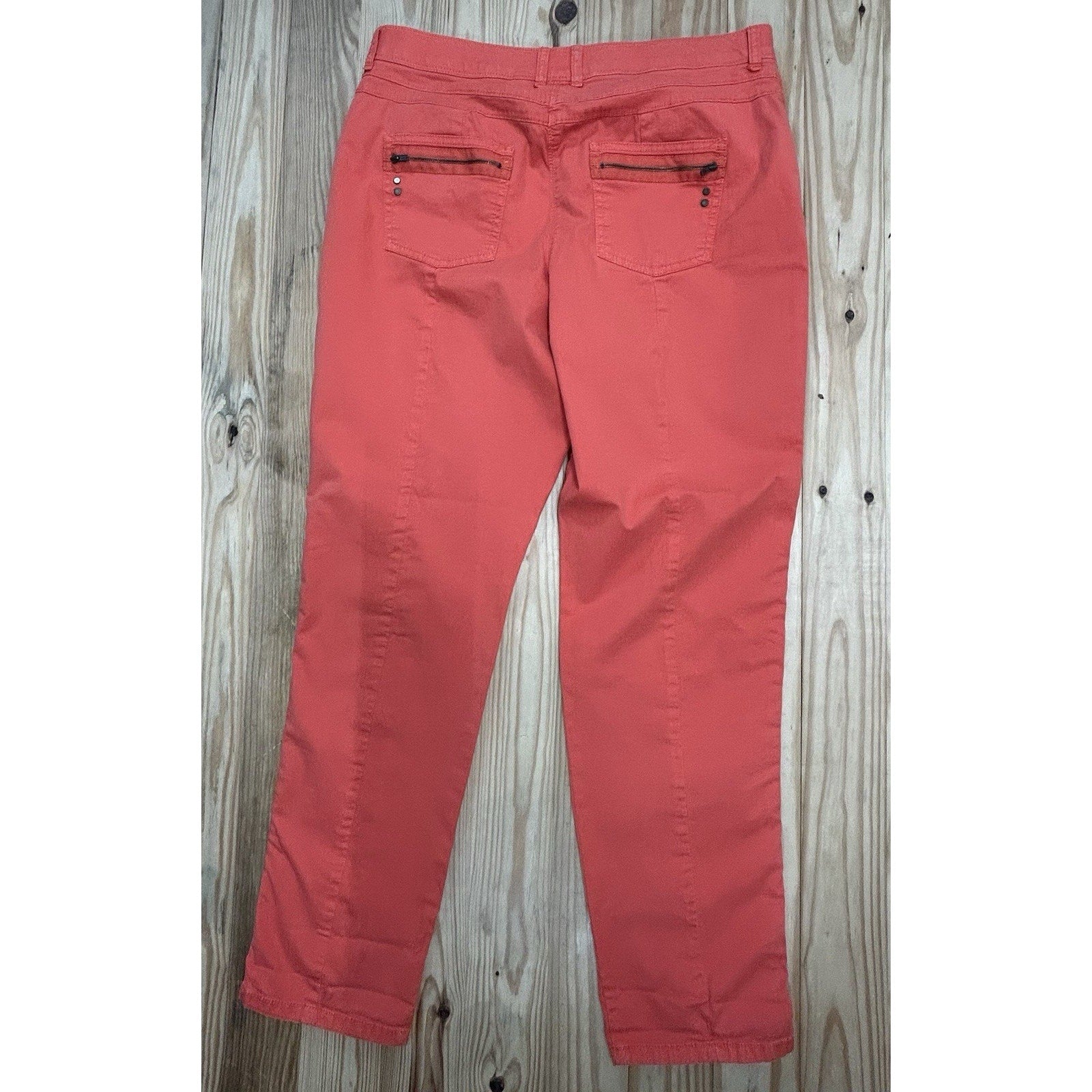 Chicos Pants 1 US Medium So Slimming Stretch Front Seam Career Minimalist Casual