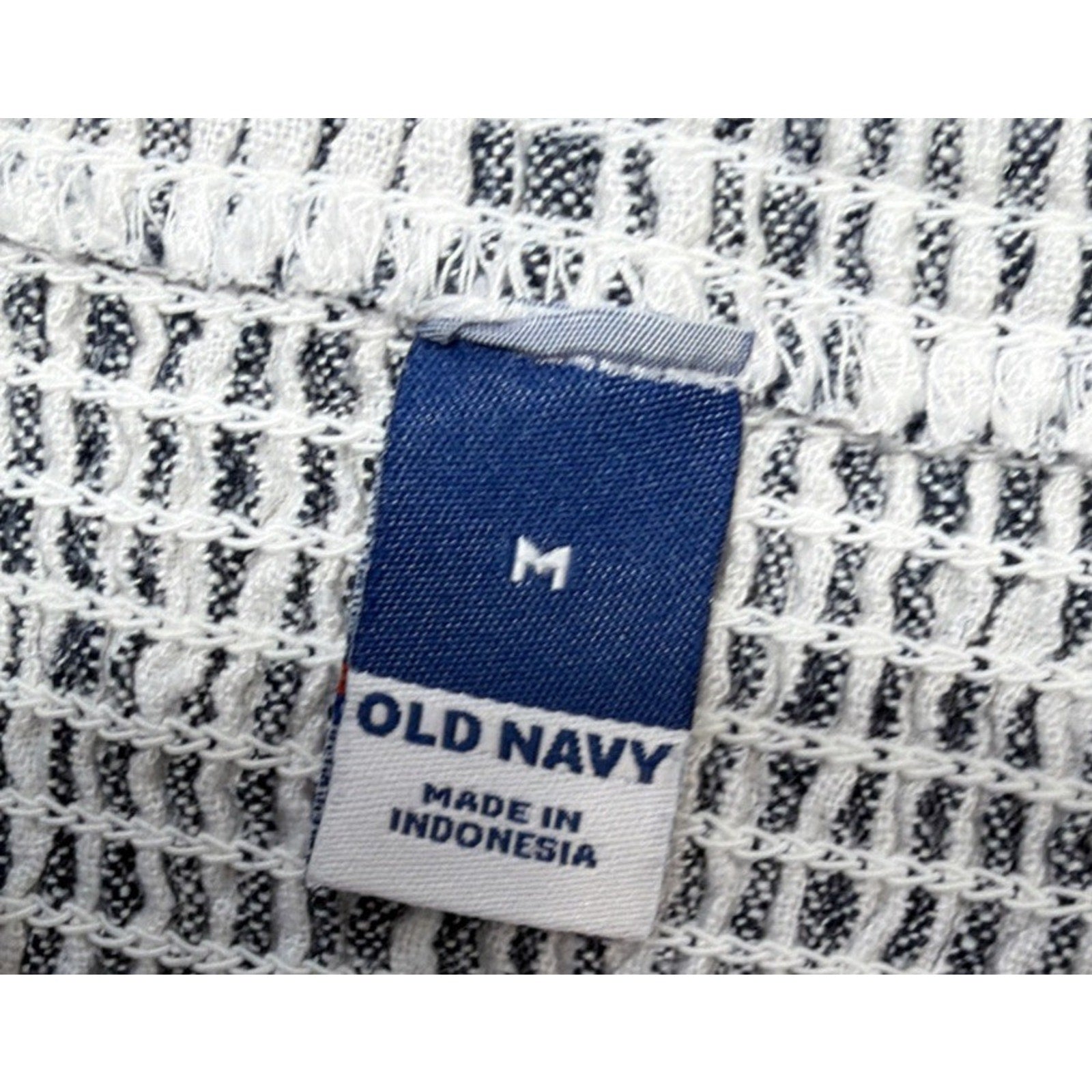 Old Navy Linen Blend Striped Tie Shoulder Straps Mini Dress Size Medium